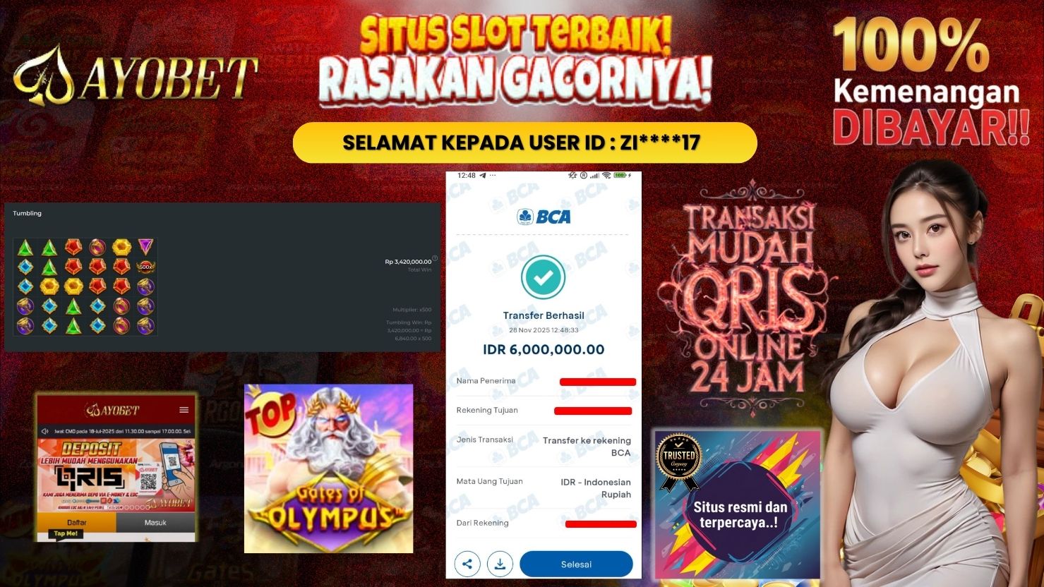 AYOBET JACKPOT SLOT GATES OF OLYMPUS